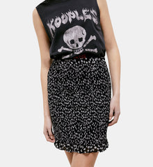 Short Printed Skirt | Women | Black x White