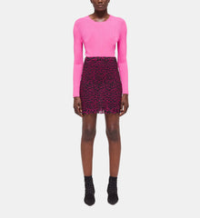 Short Printed Skirt | Women | Pink