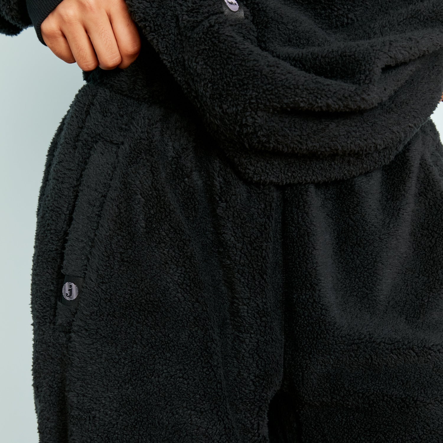 Sherpa Fleece Joggers | Black