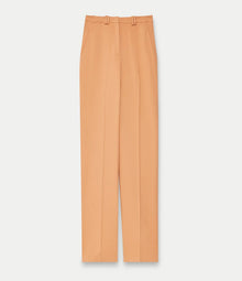 Another Tomorrow Fluid Trouser in Clay – Viscose Women's Trousers