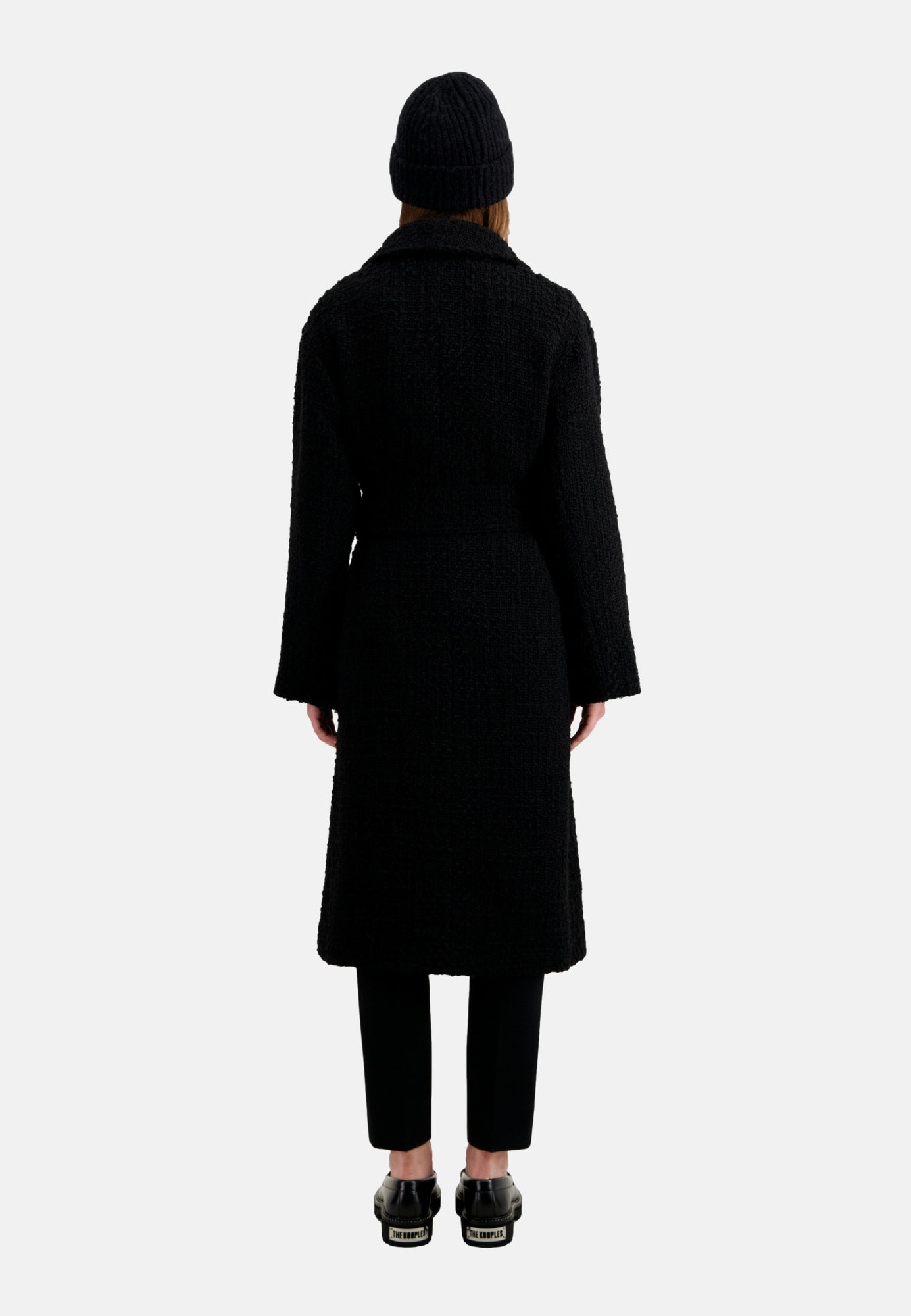 Long Tweed Coat | Women | Black