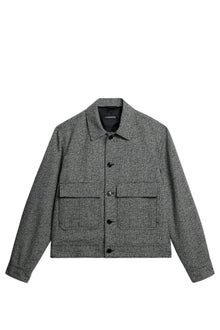 Housten 2 Tone Overshirt in Black by J.Lindeberg