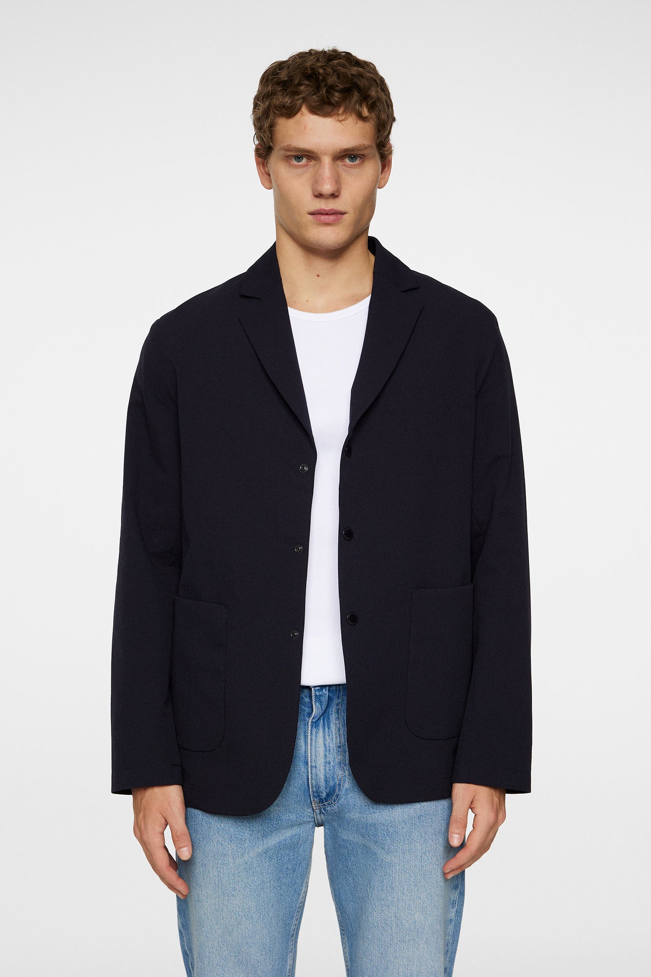 Men | Barry Oxy Tech Blazer | JL Navy