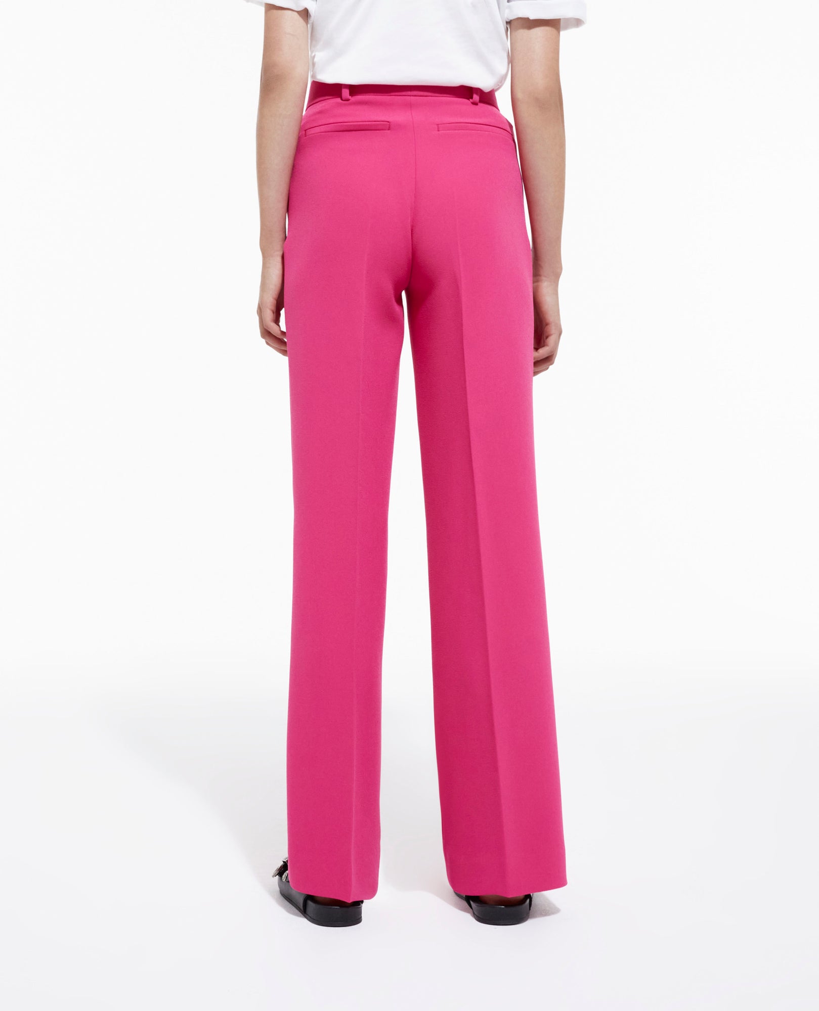 Vibrant Formal Flowing Pants | Women | Pink