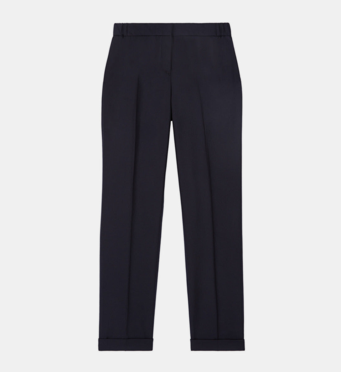 Blue Wool Suit Pants | Women | Navy