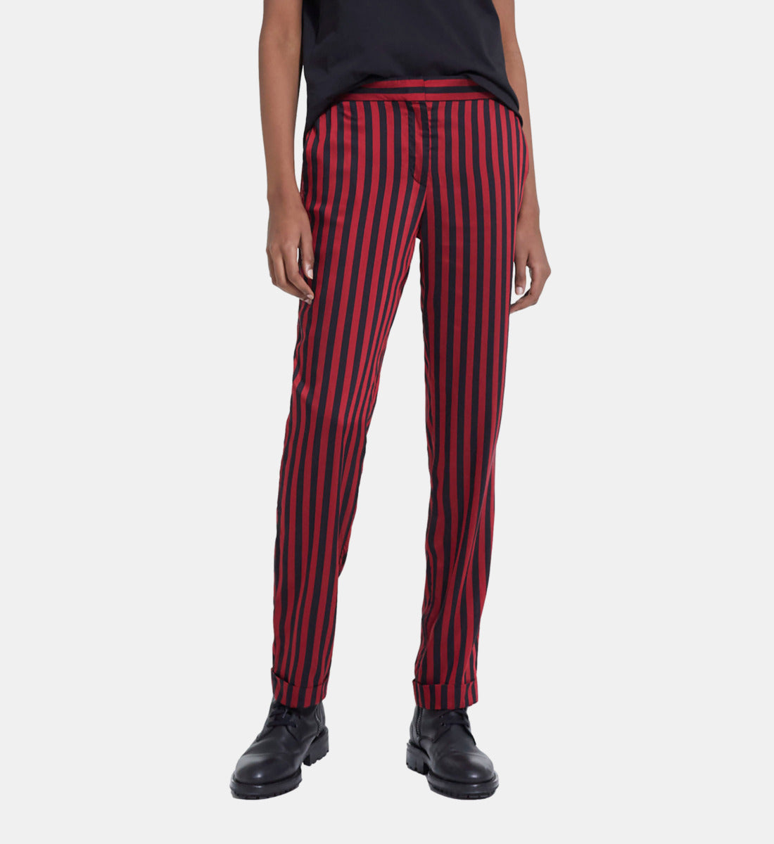 Striped Pants | Women | Rouge Noir