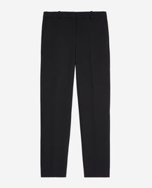 Crepe Suit Pants Straight Tailored Cut | Women | Black