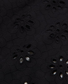 Pants With Broderie Anglaise | Women | Black