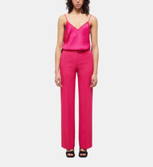 Crêpe Suit Pants | Women | Pink