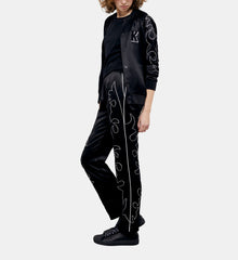 Pants With Western-Style Embroidery | Women | Black