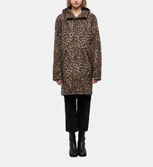 Long Parka With Print Hood | Women | Leopard