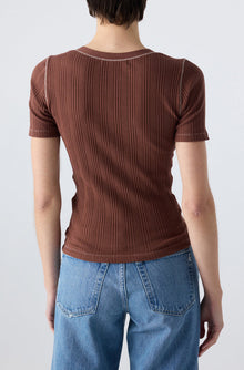 AMO Denim | Cherish Tee in Cocoa