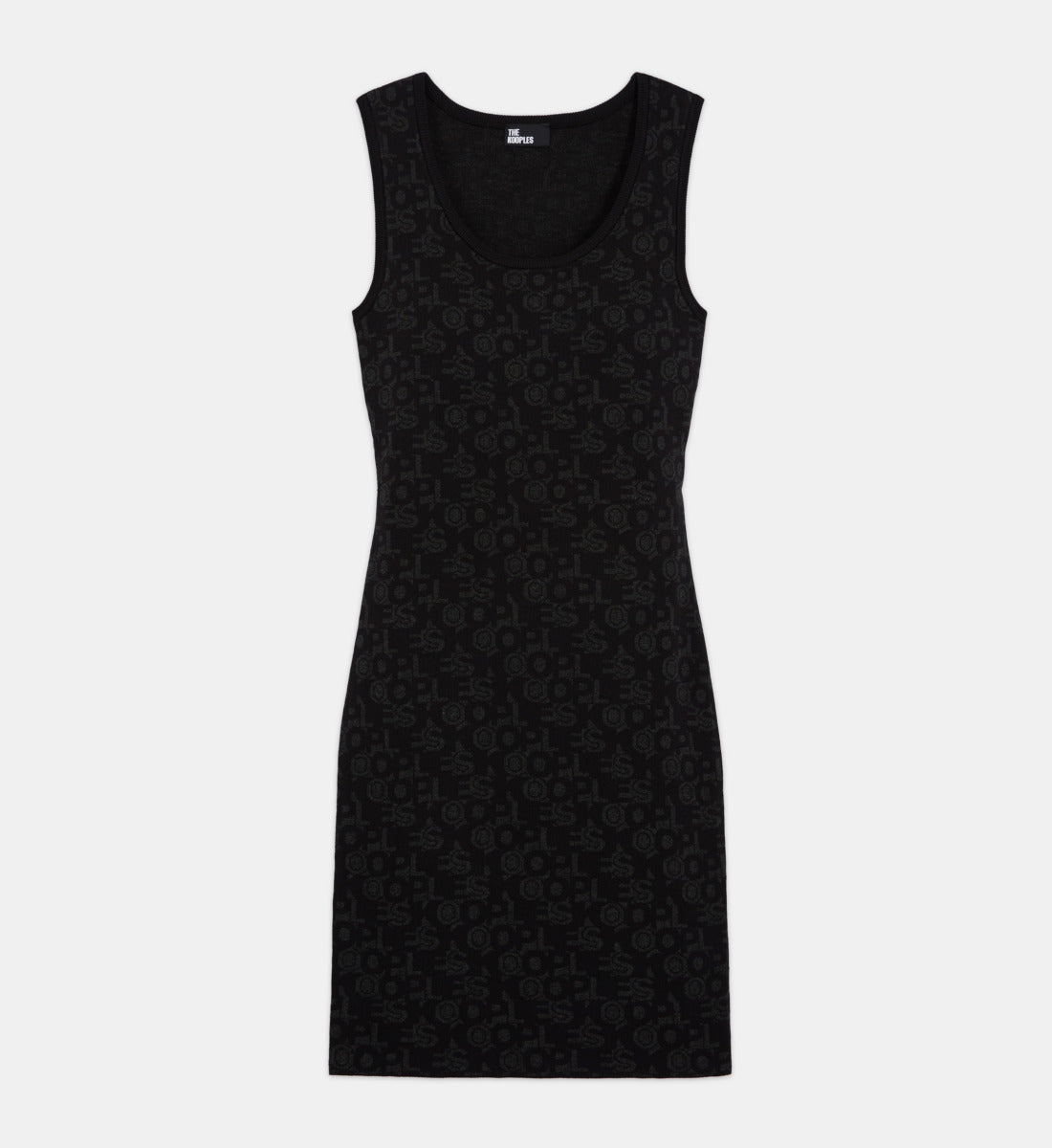 Short Dress With The Kooples Logo | Women | Black Dark Grey