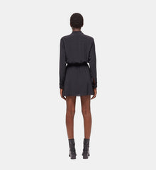 Short Dress With Low Neckline | Women | Black