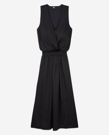 Long Satin Dress | Women | Black