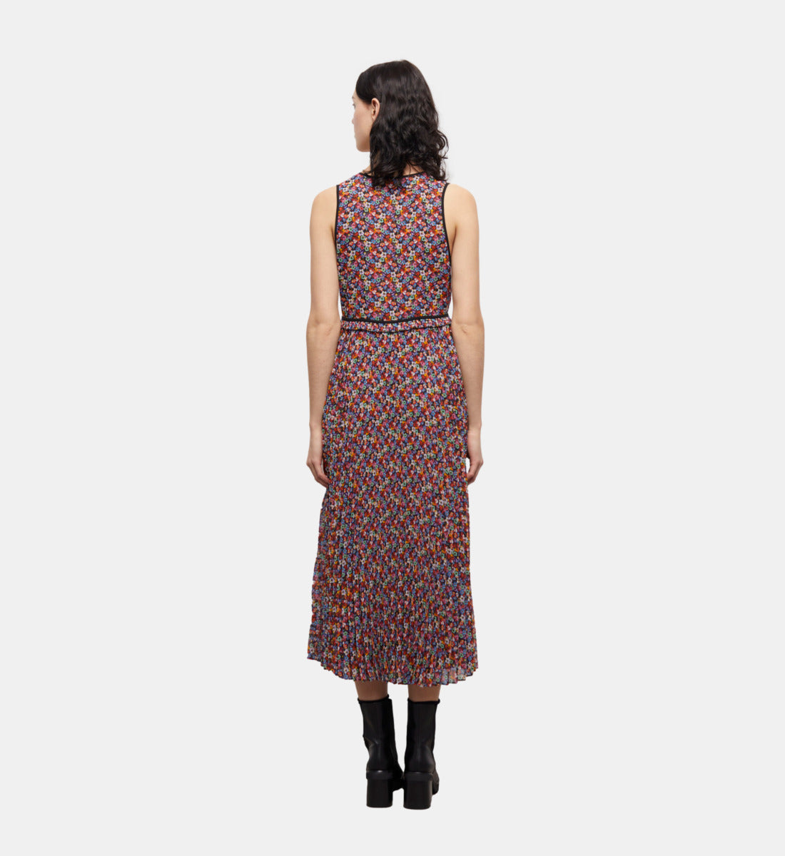 Long Pleated Dress | Women | Multicolorlor