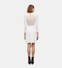 Short Knit Dress | Women | White