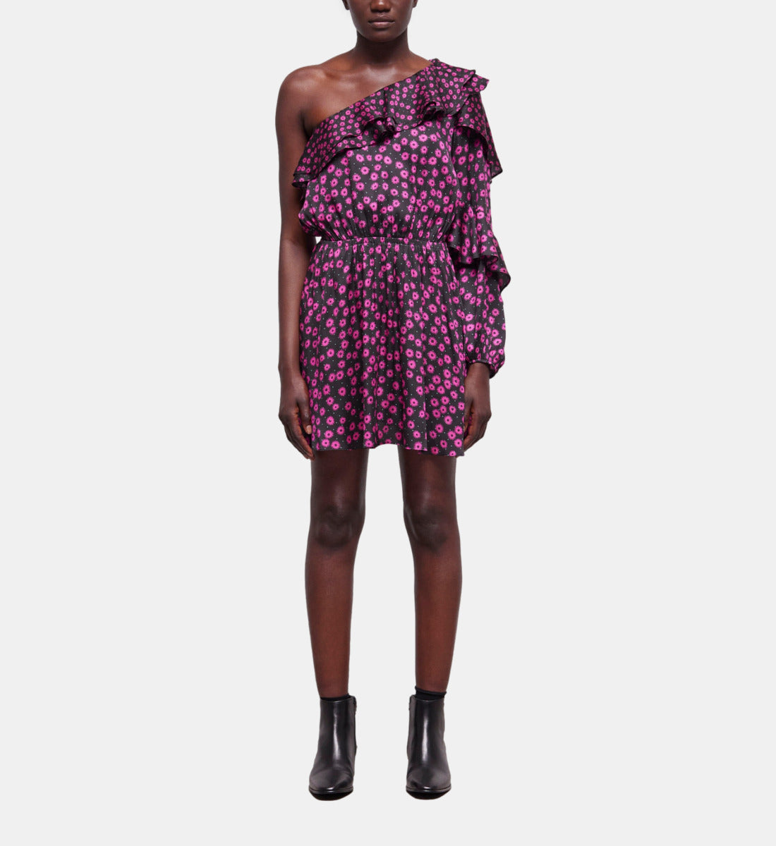 Short Printed Dress | Women | Pink