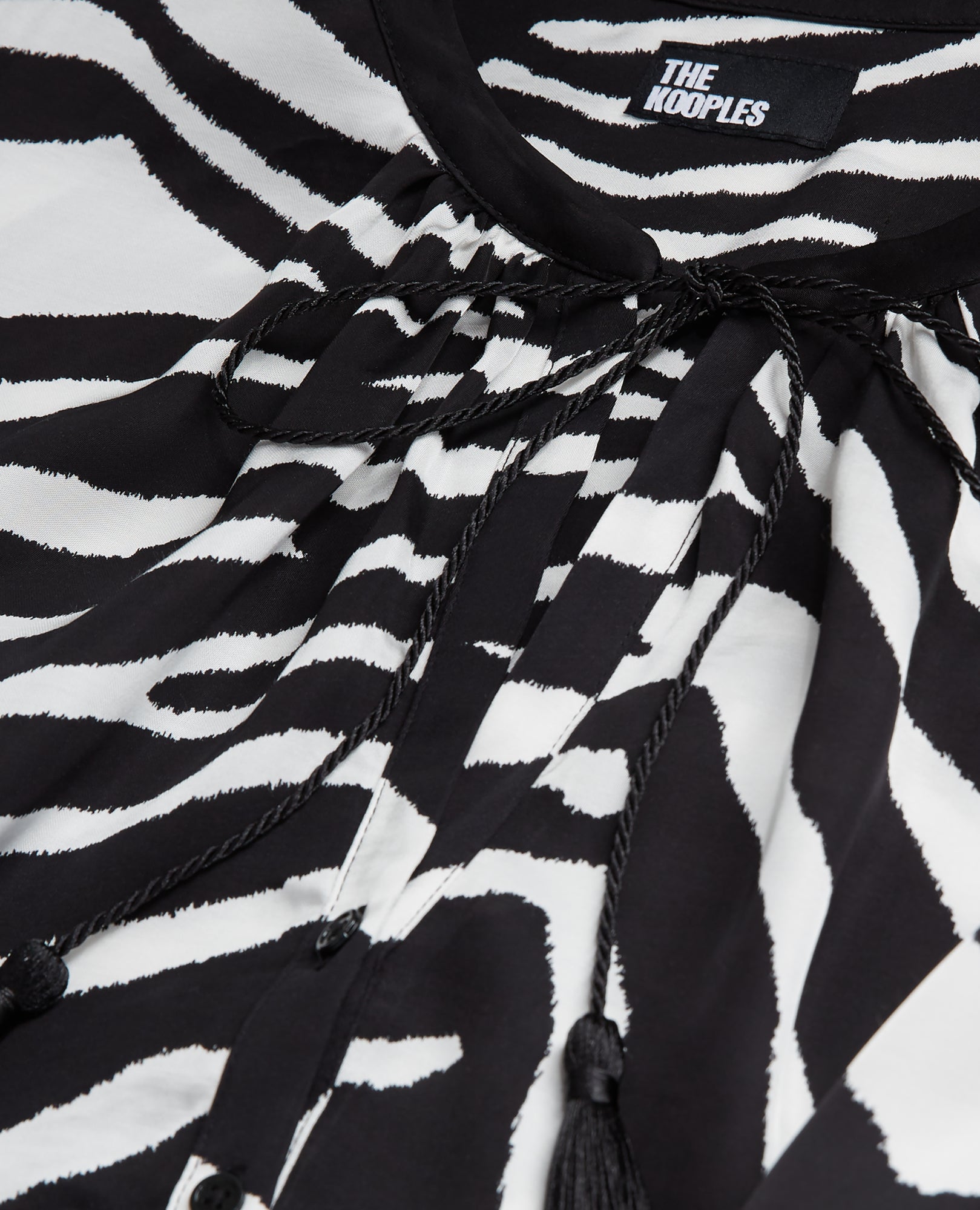 Short Printed Dress | Women | Black x White