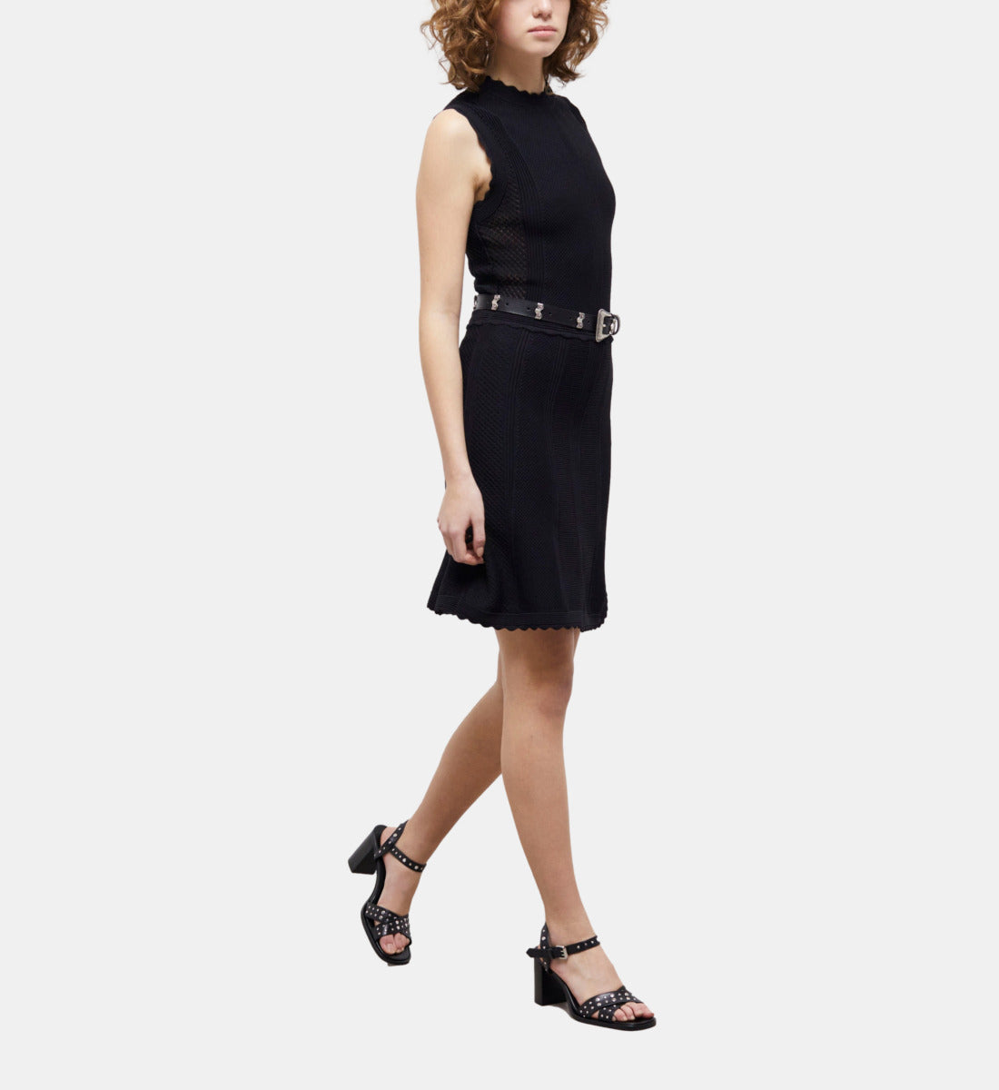 Short Knit Dress | Women | Black