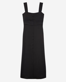 Long Dress With Buttoning | Women | Black