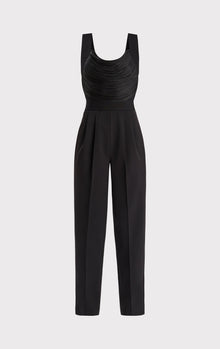 Fringe Jumpsuit With Tailored Pants | Black