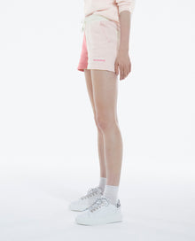 Cotton Modal And Shorts With Logo | Women | Pink Ecru Black