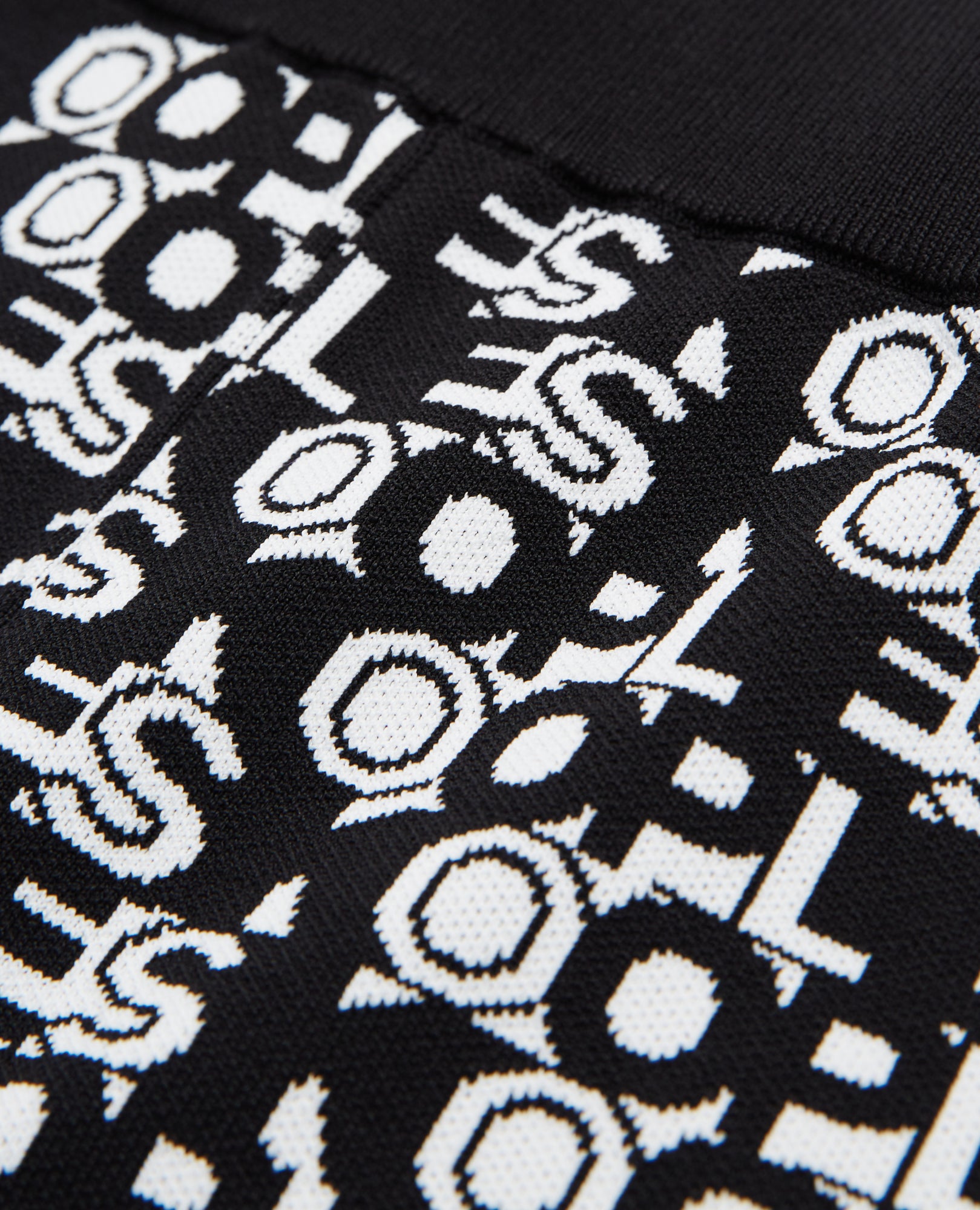 Knit Cycling Shorts With Logo | Women | Black x White