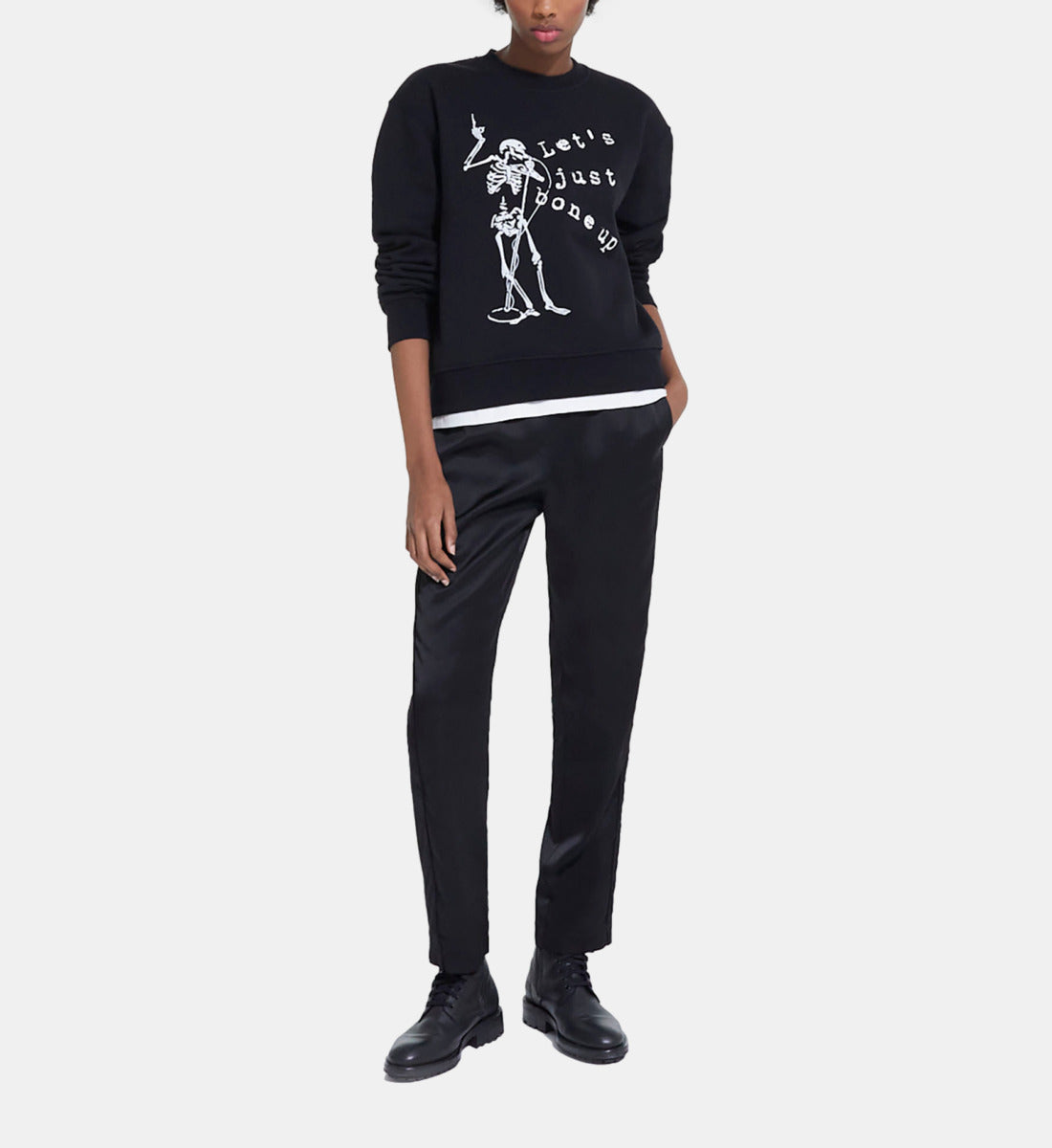 Screen Print Sweatshirt | Women | Black