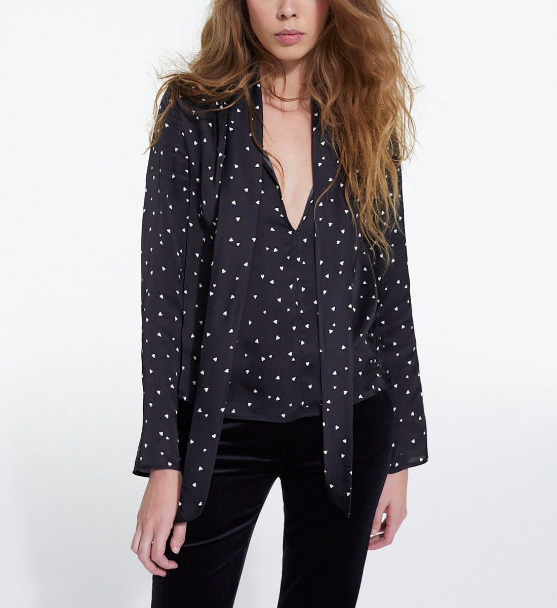 Printed Top | Women | Black