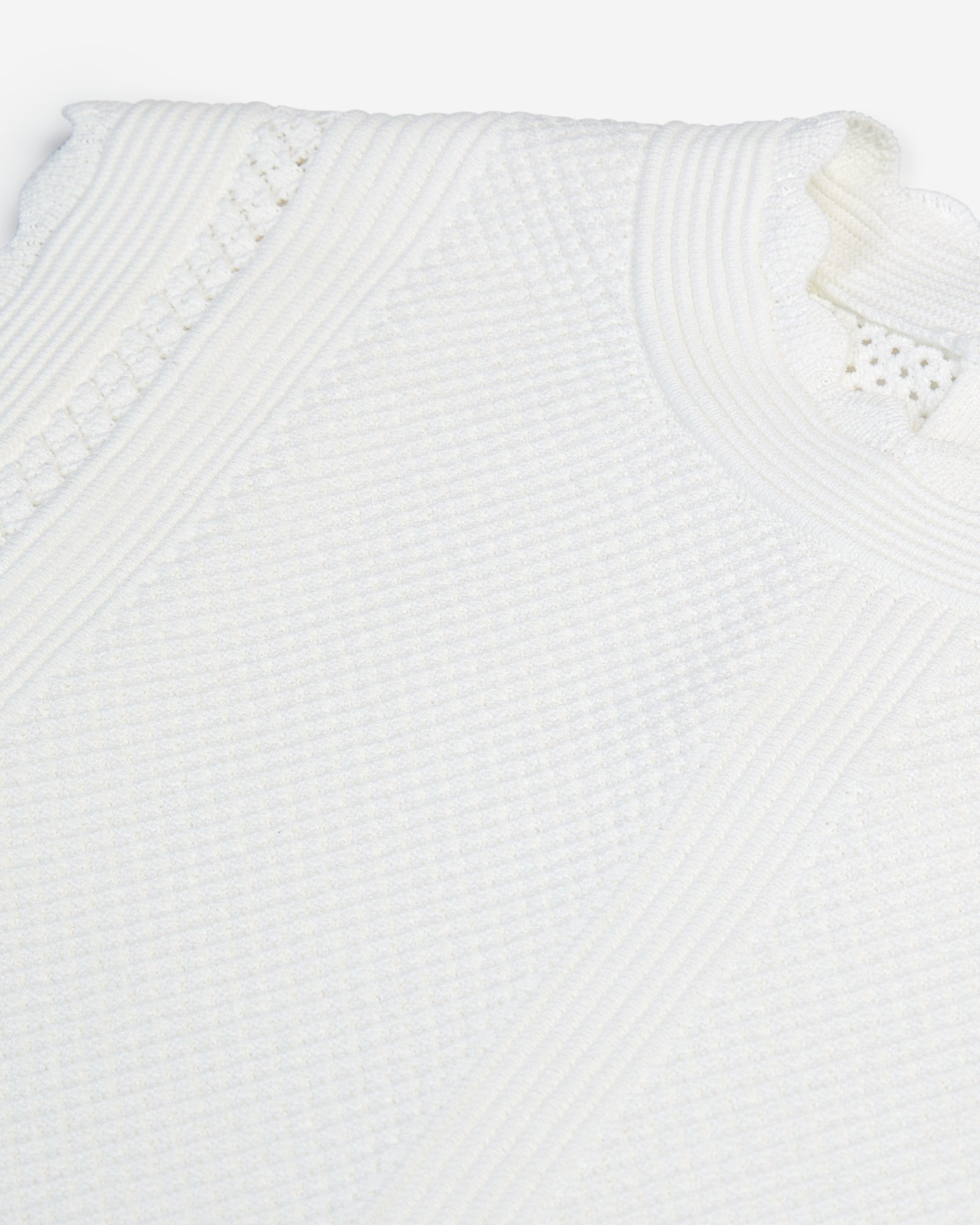 Openwork Knit Top | Women | White