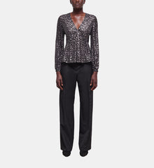 Leopard-Print Top | Women | Antic Silver