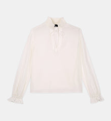 Ecru Silk Blouse | Women | White