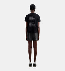 What Is Noir Print T-Shirt | Women | Black