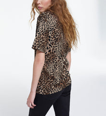 Cotton T-Shirt With Print | Women | Leopard