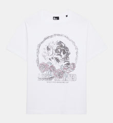 T-Shirt With Vintage Skull Serigraphy | Women | White