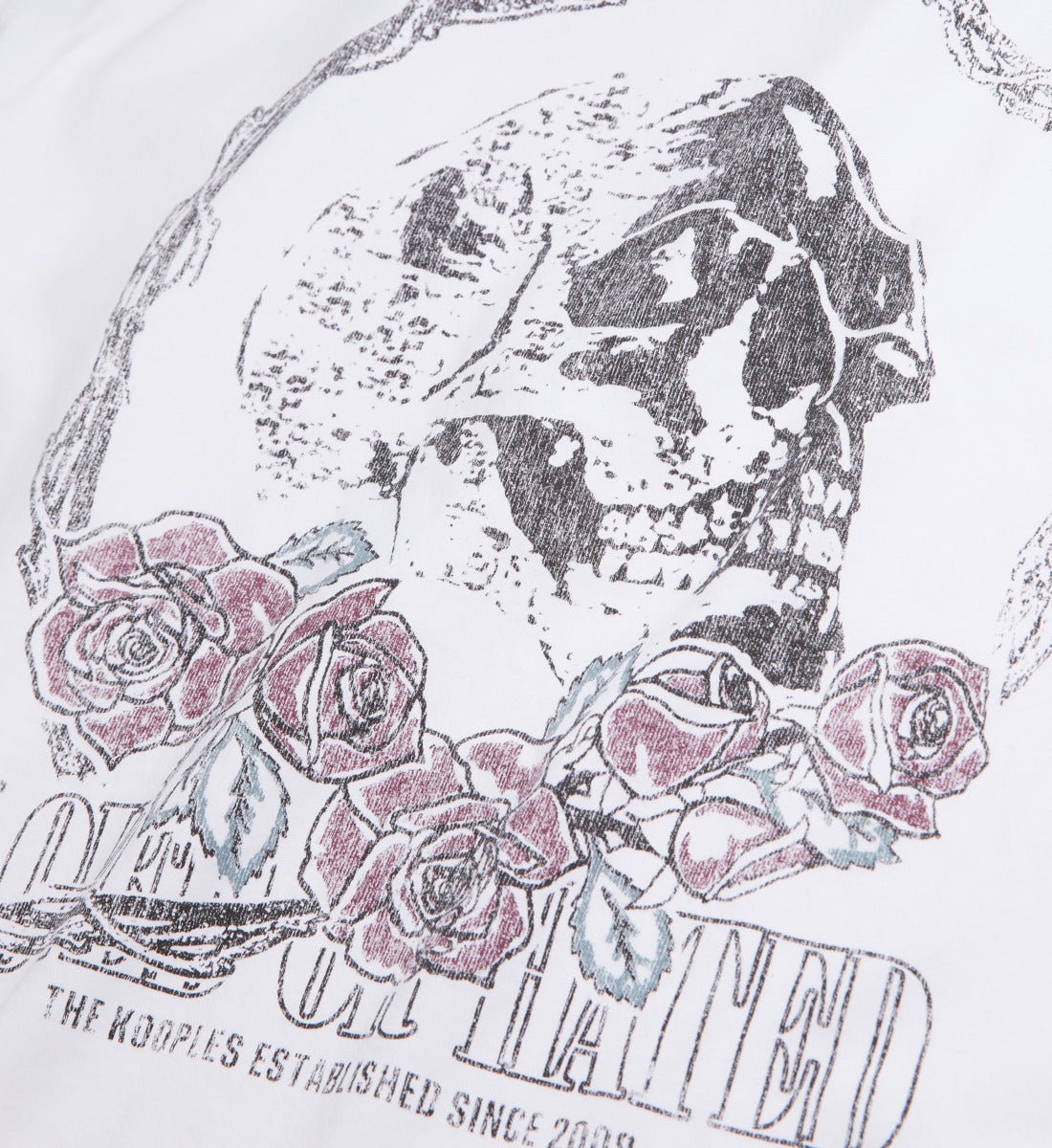 T-Shirt With Vintage Skull Serigraphy | Women | White