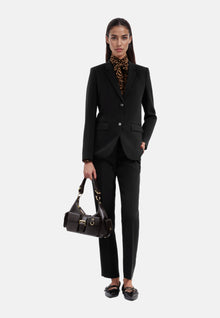 Crêpe Suit Jacket Structured Shape | Women | Black