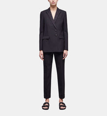 Wool Suit Jacket | Women | Black