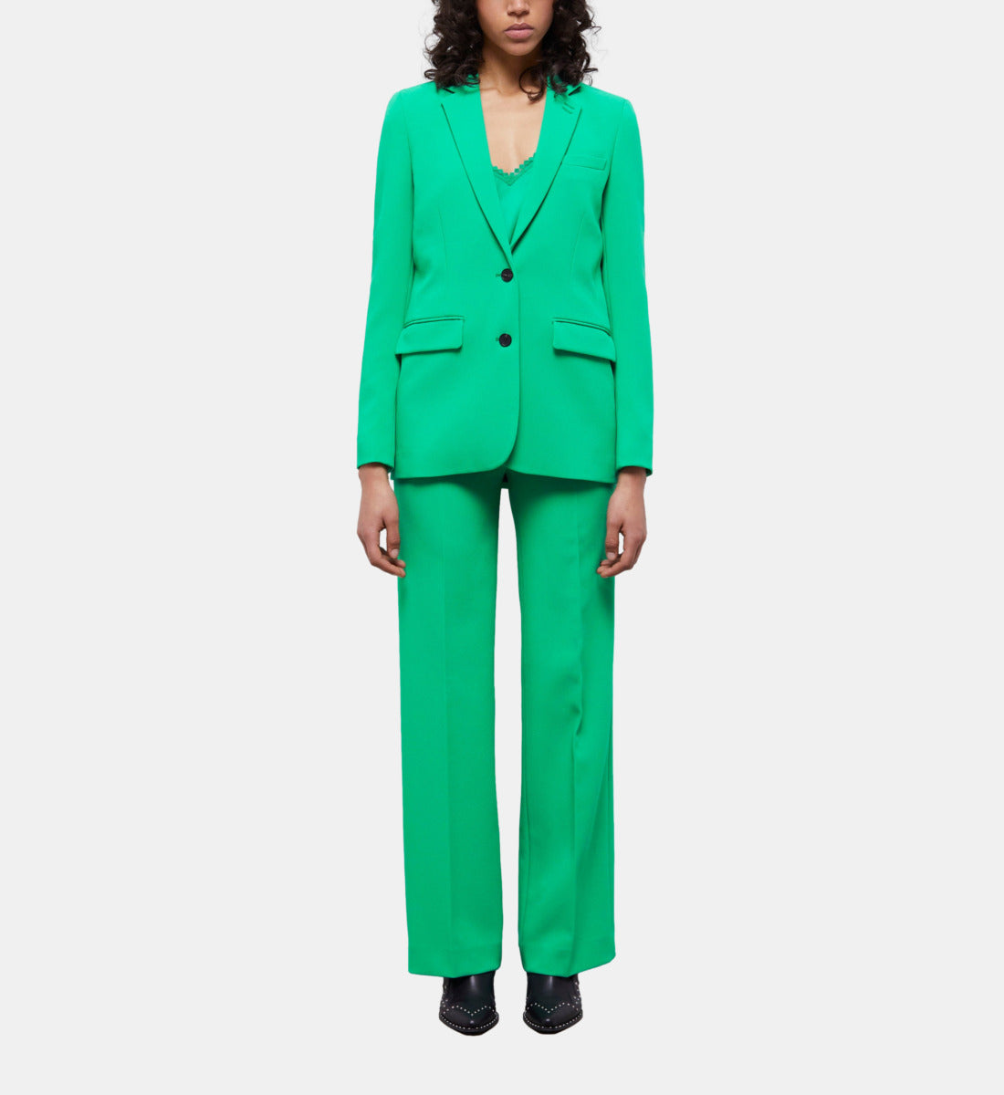 Crêpe Suit Jacket | Women | Green