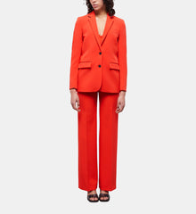 Crêpe Suit Jacket | Women | Orange