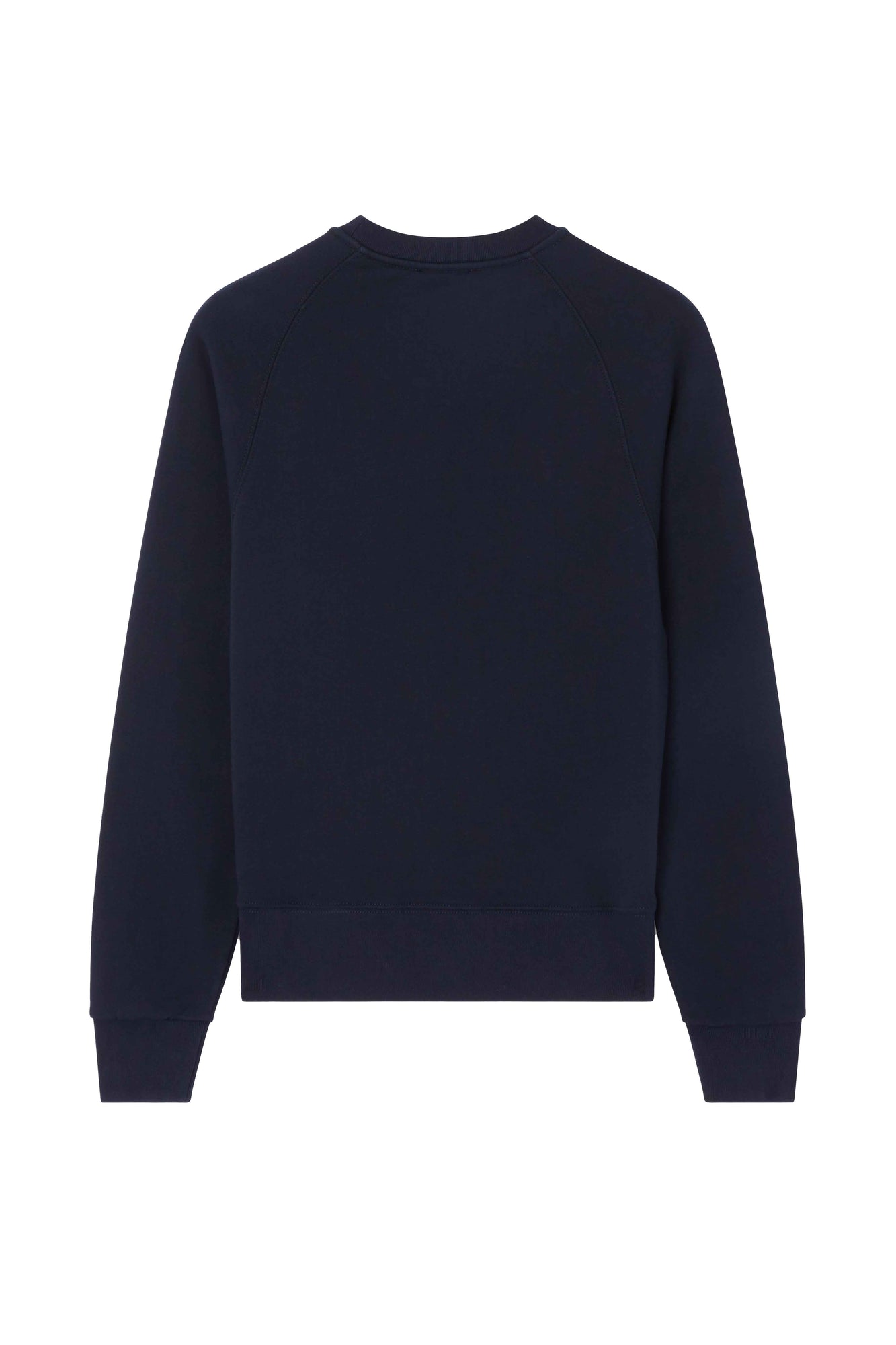 Womens | Tricolor Fox Patch Adjusted Cotton Sweatshirt | Navy