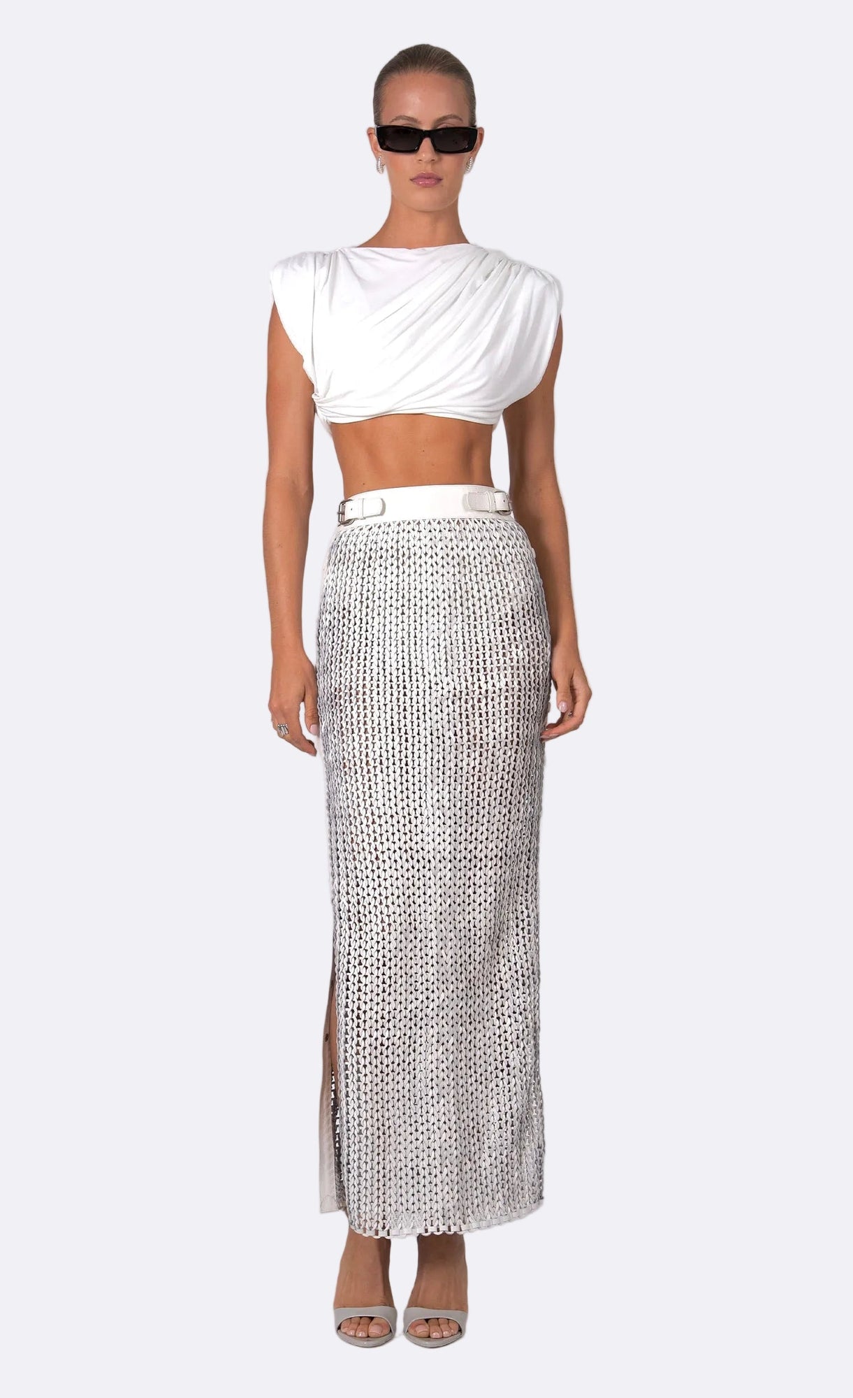 Faye Skirt | White