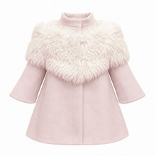 Faina Pink Wool Coat