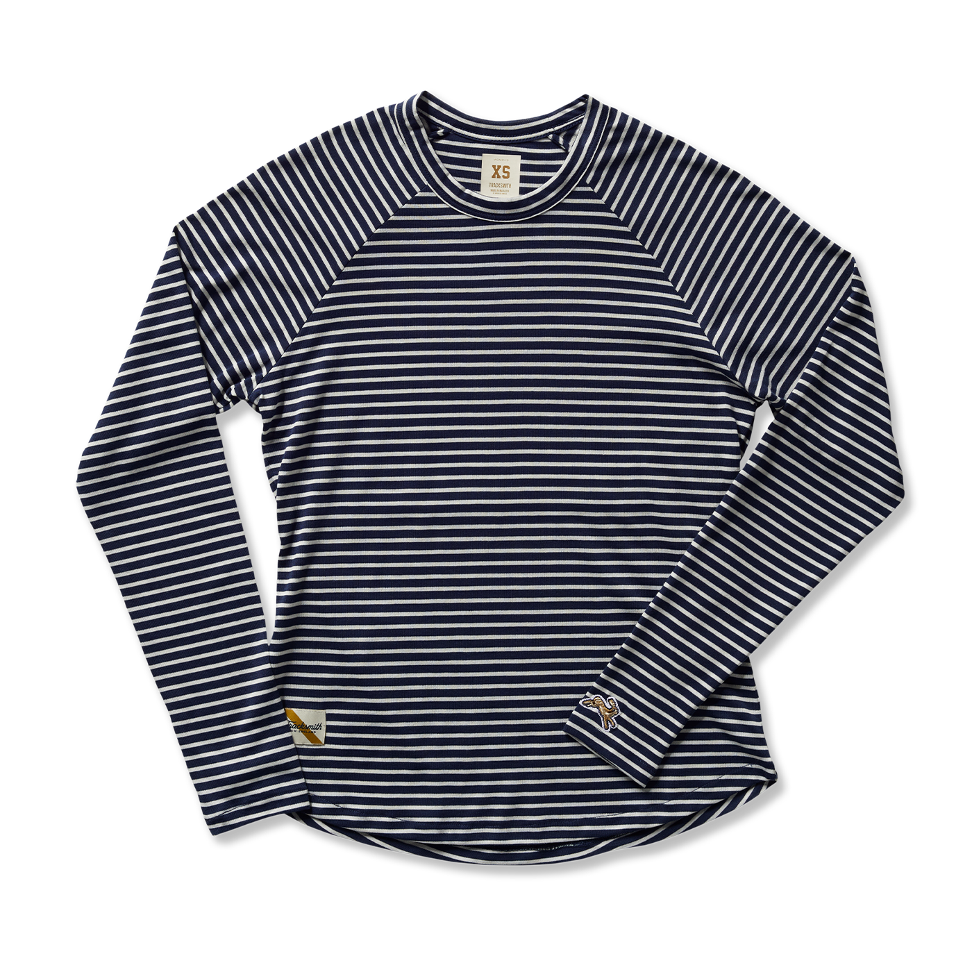 Horizon Long Sleeve | Navy/Ivory Stripe - Women