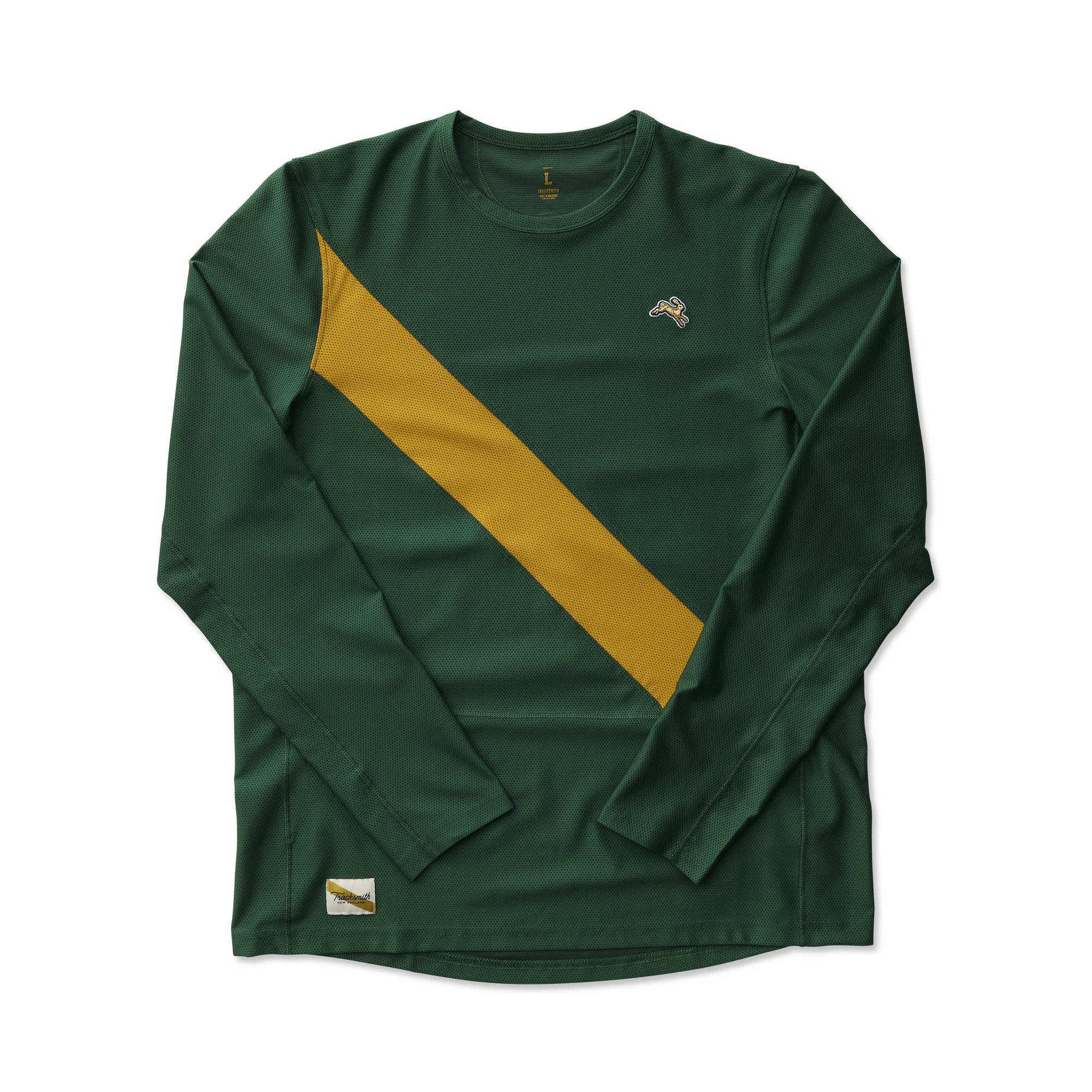 Mens | Van Cortlandt Long Sleeve | Emerald/Harvest Gold