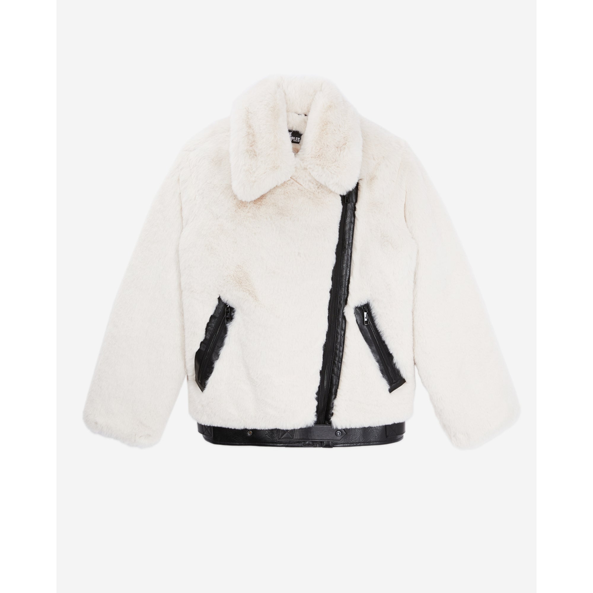 Faux Fur Bomber Jacket | Women | Ecru