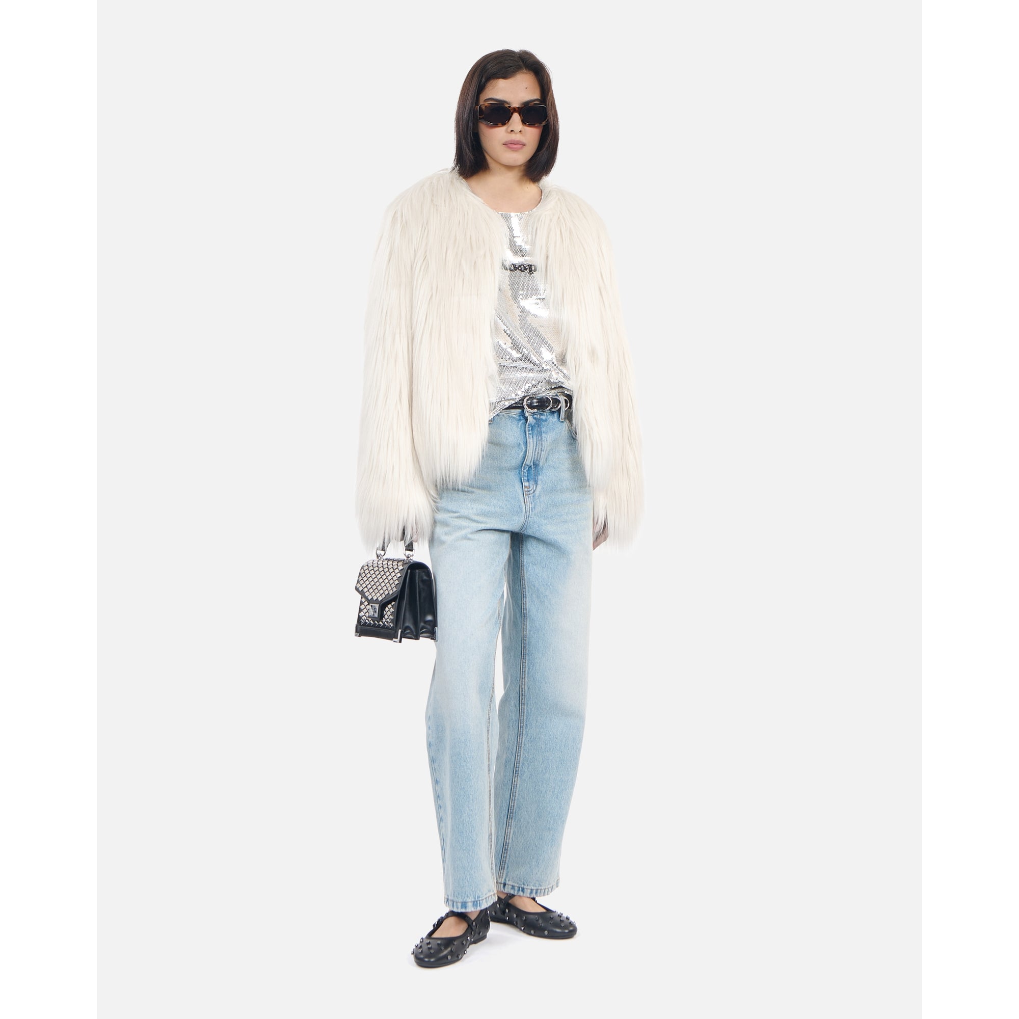 Faux Fur Coat | Women | Ecru