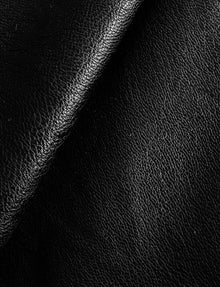 Faux Leather Mini Skirt::Black::Detail