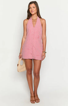 Felix Halter Mini Dress | Red Gingham